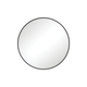 Fienza Reba Round Framed Mirror 600mm Matte Black Fmr60B