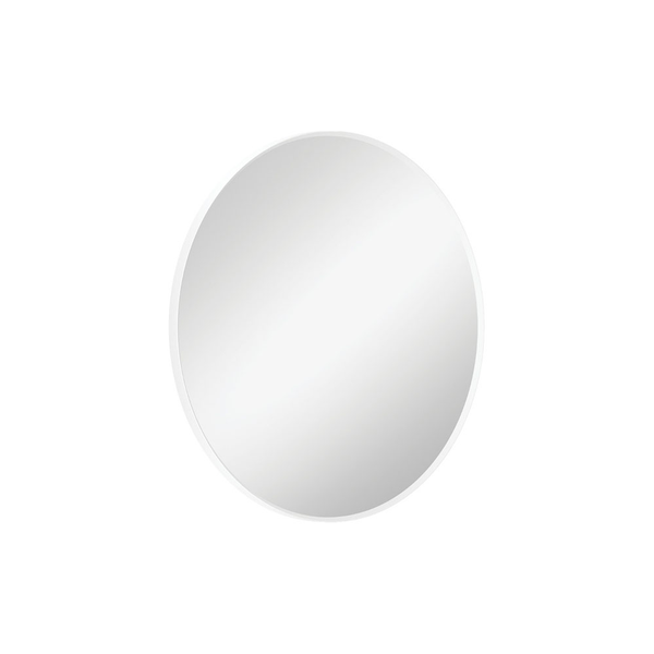 Fienza Reba Matte White Framed Mirror, 600mm
