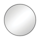 Fienza Reba Round Frmaed Mirror 800mm Matte Black Fmr80B