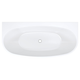 Fienza Keeto Back-To-Wall Acrylic Bath Gloss White 1700mm