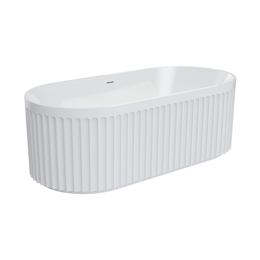Fienza Eleanor 1700Mm Freestanding Bath Gloss White 1700X800X580Mm Fr711-1700