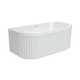 Fienza Eleanor 1500Mm Back To Wall Bath Gloss White 1500X750X580Mm Fr716-1500