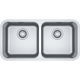 Franke Bell Double Bowl Sink Top Mount/Undermount 840Mm X 460Mm Bcx220-38/38