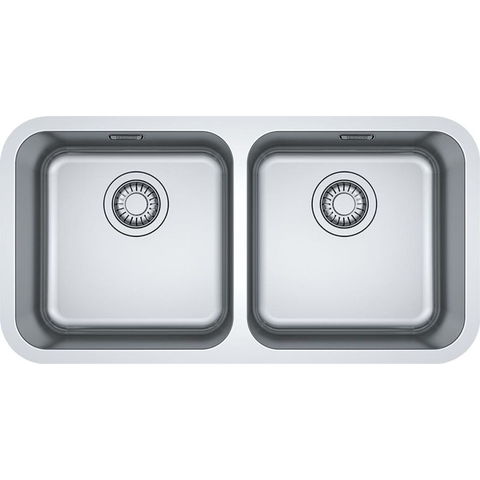 Franke Bell Double Bowl Sink Top Mount/Undermount 840mm X 460mm Bcx220-38/38