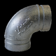 100Mm Galvanised Roll Grooved Elbow 90Deg