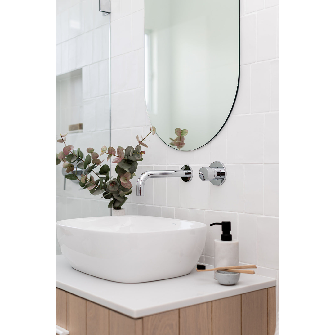 Meir Round Wall Mixer Pinless Handle Finish Kit Polished Chrome