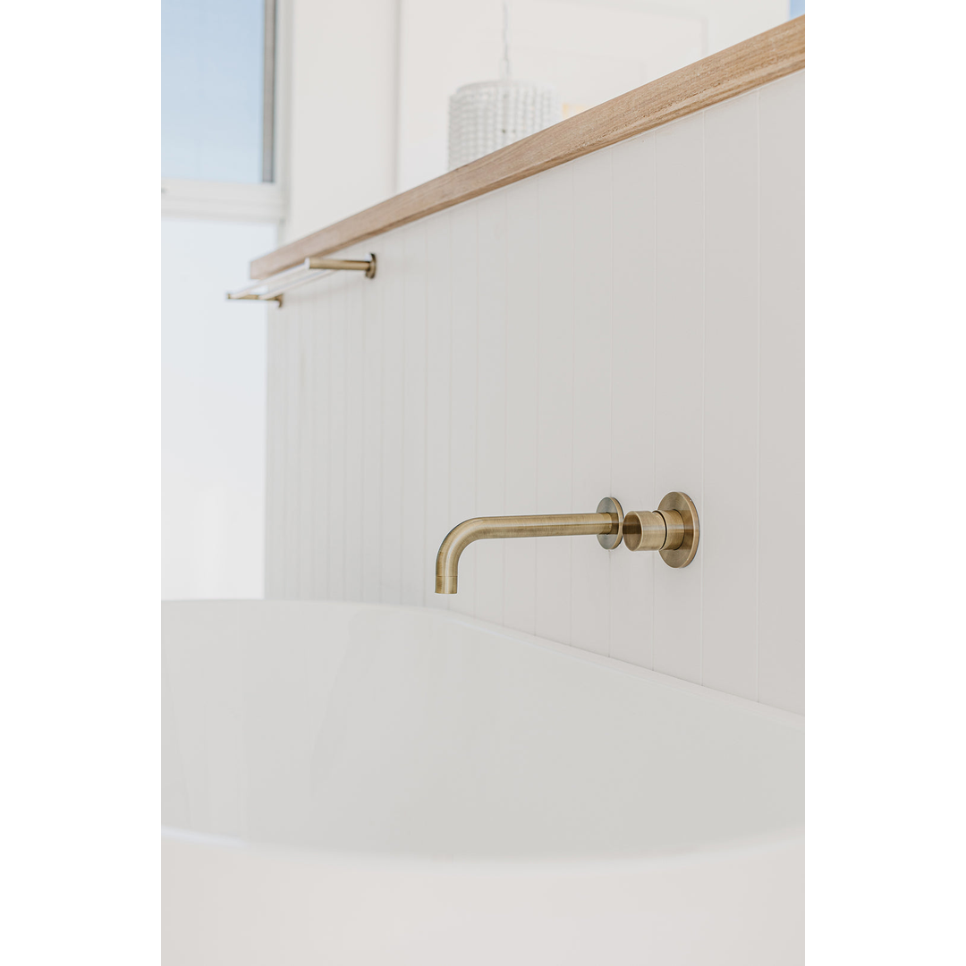 Meir Round Wall Mixer Pinless Handle Finish Kit Tiger Bronze