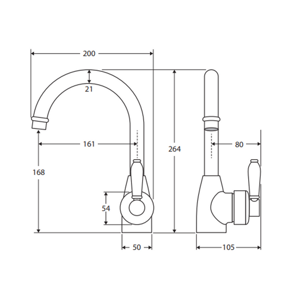 Fienza Eleanor Basin Mixer Handle Brushed Nickel
