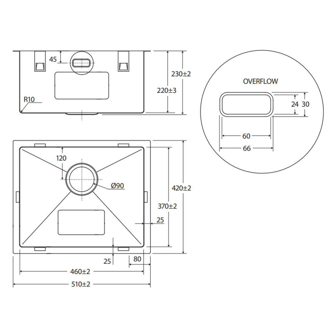 Fienza Hana Laundry Sink - 39L