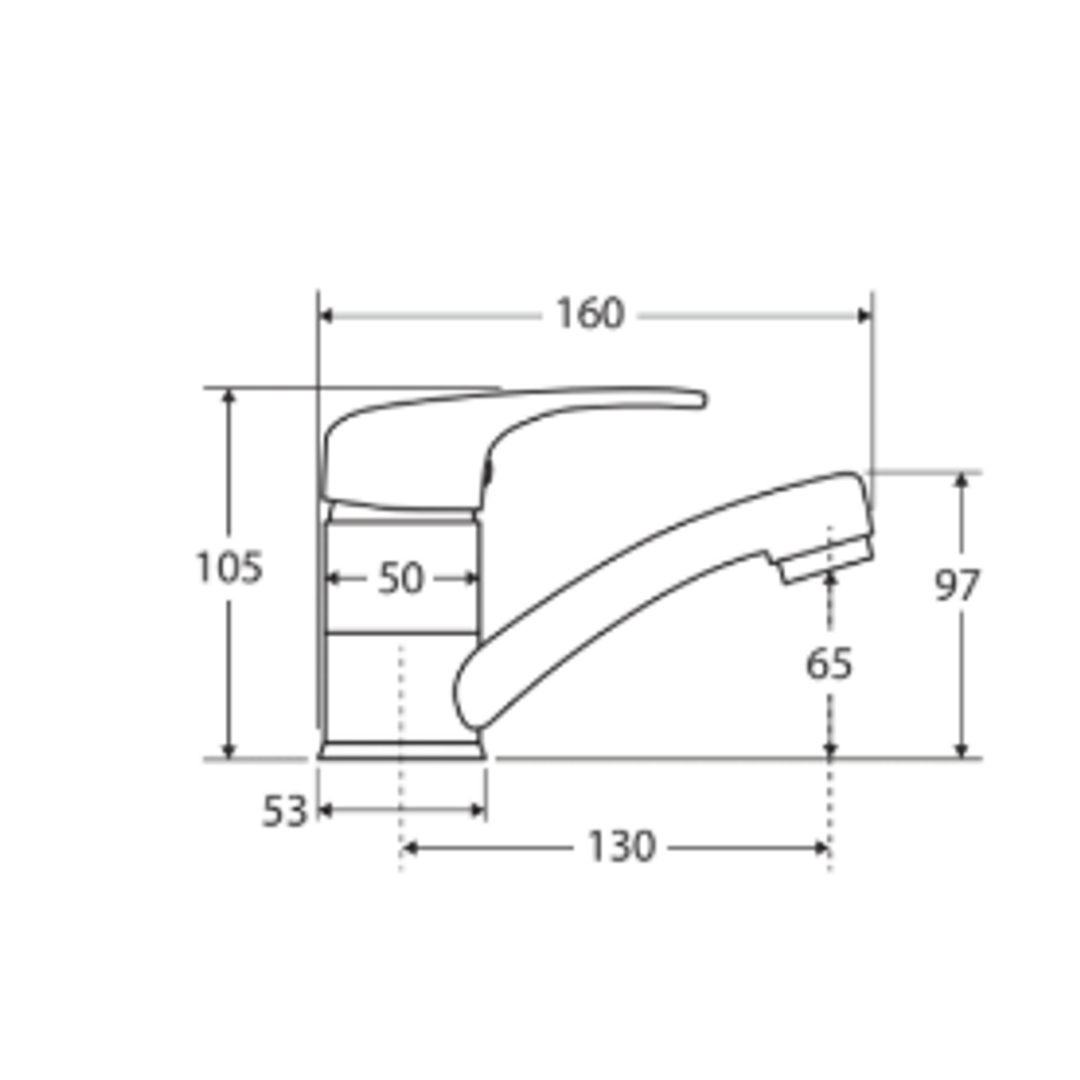 Fienza Solid Eco Swivel Basin Mixer