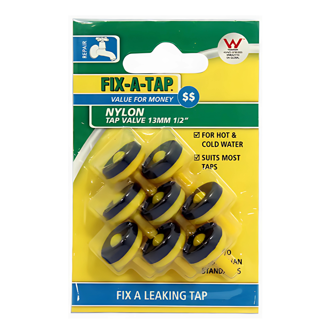 Fixatap Nylon 12mm Tap Valve (8 Pack)