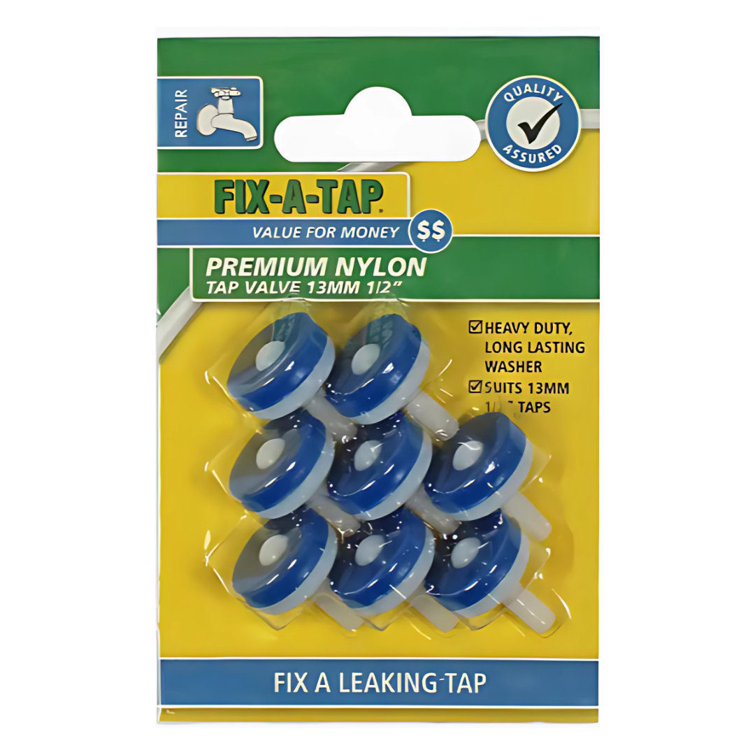 Fixatap Nylon 13mm Tap Valve (8 Pack)