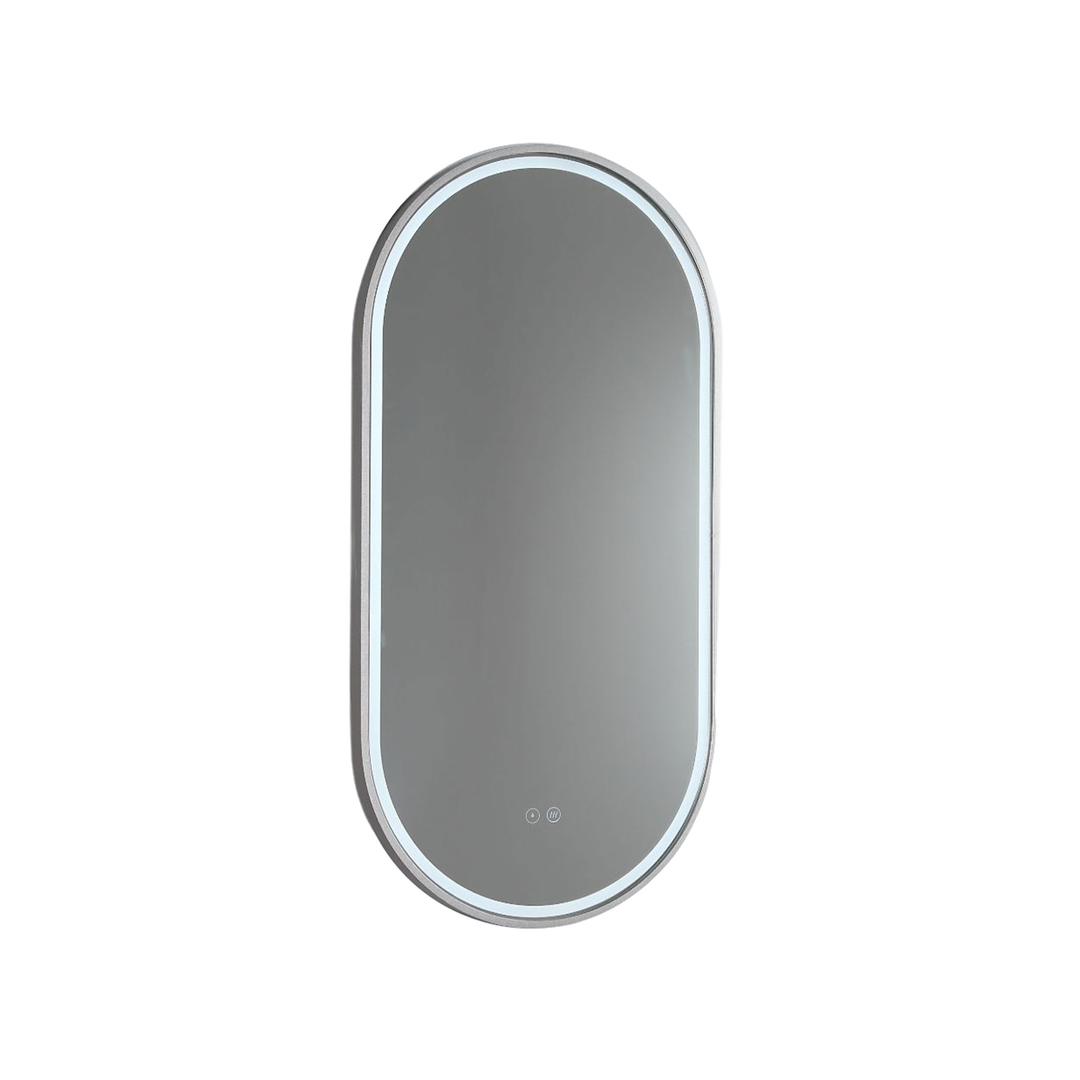 Remer Gatsby Led Mirror Brits Nickel Frame With Mirage Magnifier