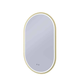 Remer Gatsby 600 Led Mirror Baltic Brass Frame With Mirage Magnifier