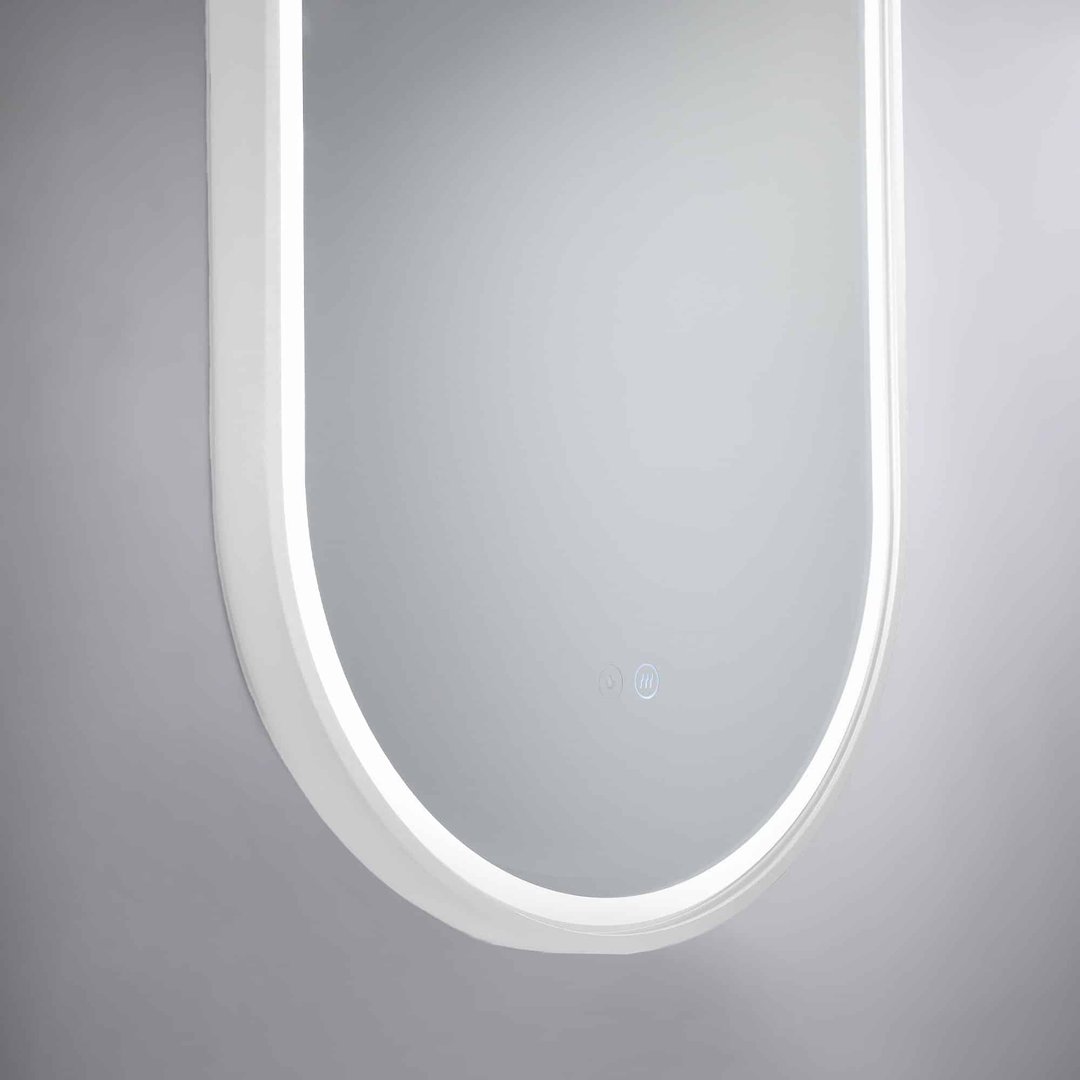 Remer Gatsby 600D Led Mirror With Milano White Frame