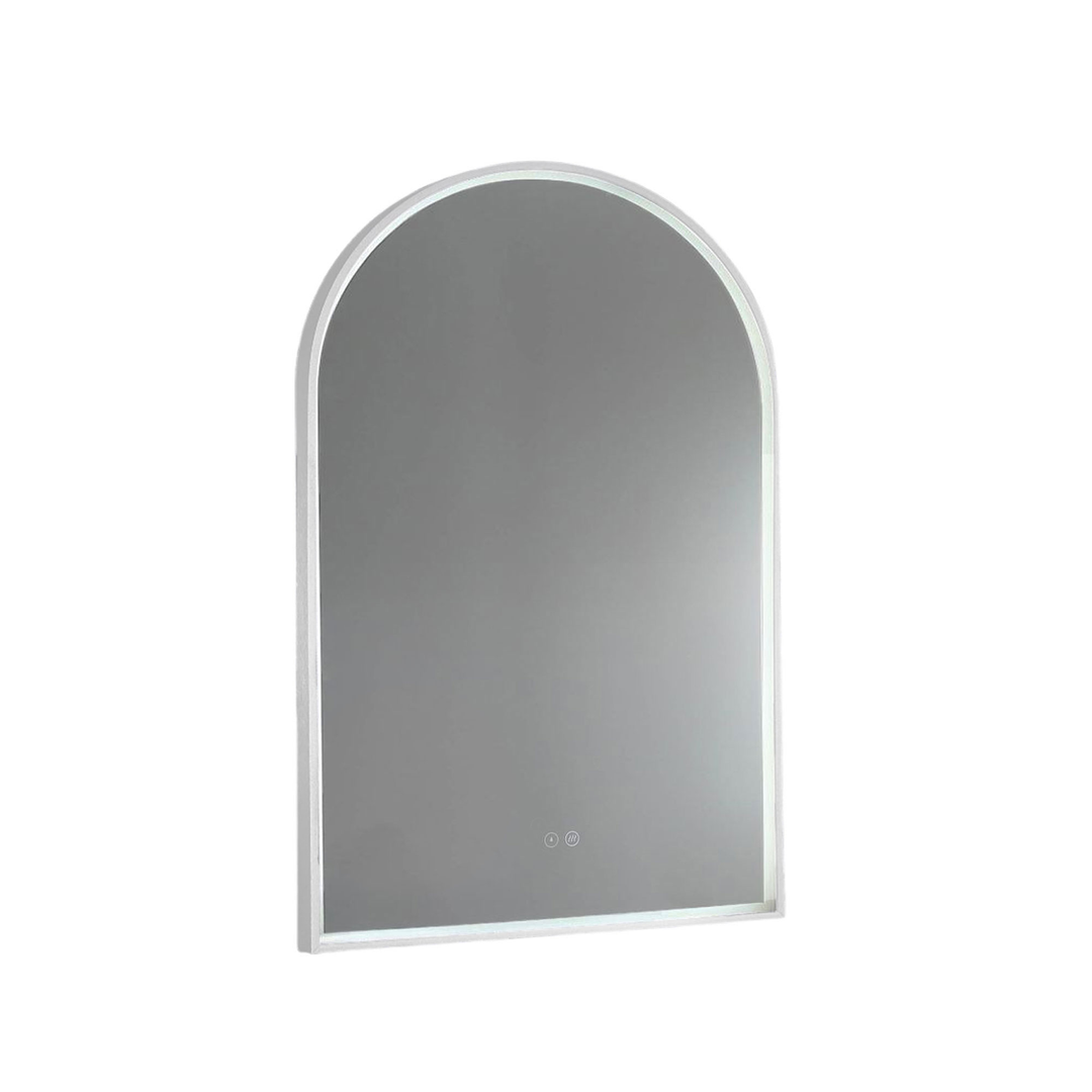 Remer Great Arch 700D Led Mirror With Milano White Frame