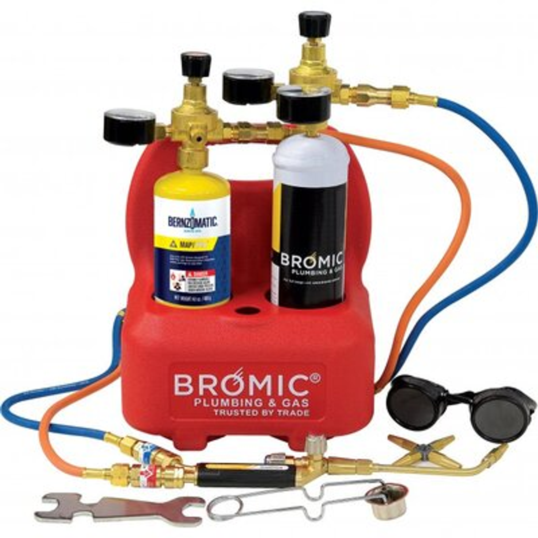 Bromic Map Oxy Pro Set Inc Gas & Oxy Stand Hose Goggles