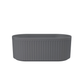 LINSOL Georg 1500Mm Freestanding Bath With Overflow Grey Blue