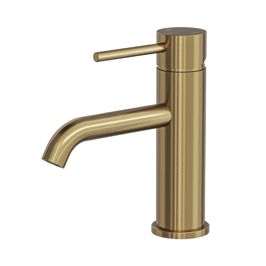 Linsol Gigi S3 Basin Mixer Brushed Brass