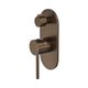 LINSOL Gigi S3 1-Plate Wall Mixer With Divertor Aged Bronze