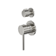 LINSOL Gigi S3 2-Plate Wall Mixer With Divertor Brushed Nickel