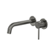 LINSOL Gigi S3 2-Plate Wall Basin Or Bath Mixer Gunmetal