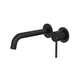 LINSOL Gigi S3 2-Plate Wall Basin Or Bath Mixer Matte Black