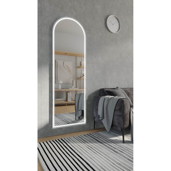 REMER GREAT GREAT ARCH 600 LED MIRROR 600W X 1800H X 29D MATT WHITE GGAR60-MW