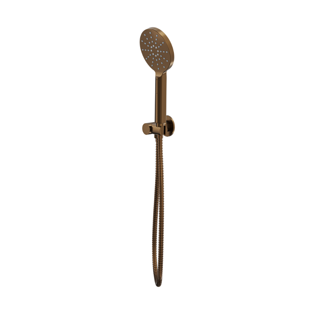 Linsol Giulia Swivel Wall Bracket Set With Multifunction Handpiece Aged Bronze