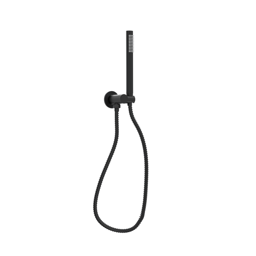 Linsol Giulia Swivel Wall Bracket Set With Slim Handpiece Matte Black