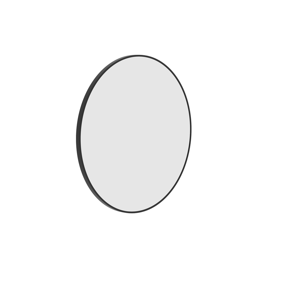 Thermogroup Georgia Round Black Framed Mirror - 600Mmø