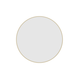 Thermogroup Georgia Round Gold Framed Mirror - 600Mmø