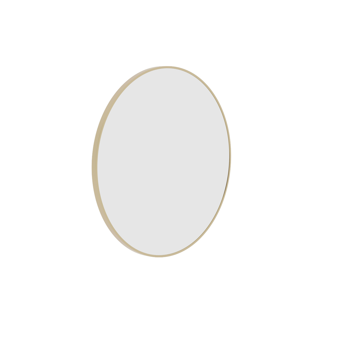 Thermogroup Georgia Round Gold Framed Mirror - 600Mmø