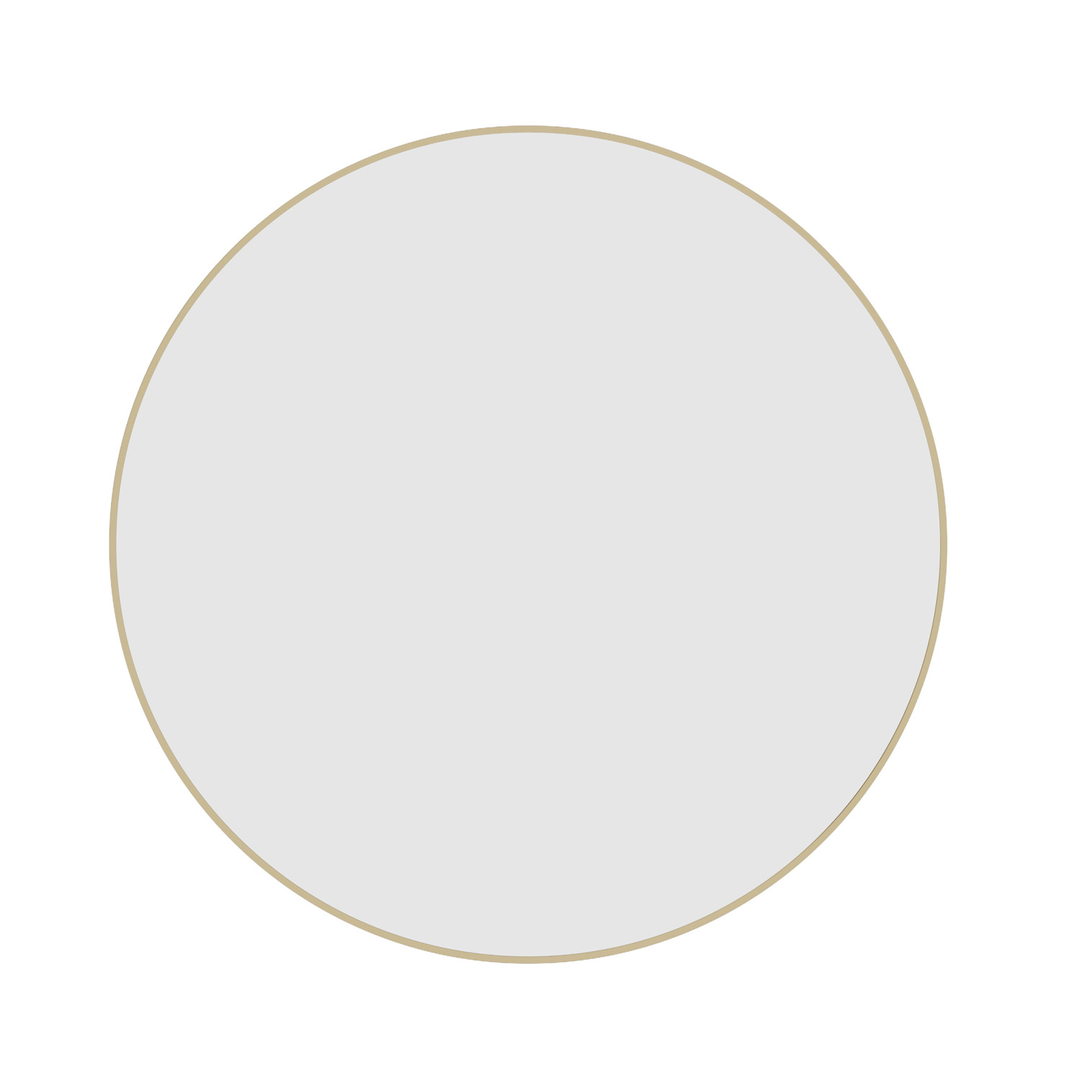 Thermogroup Georgia Round Gold Framed Mirror - 900Mmø