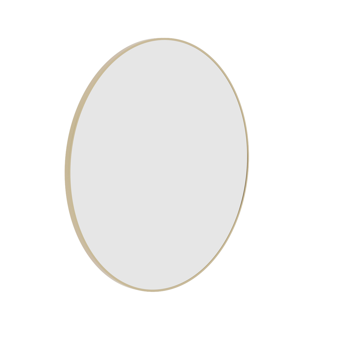 Thermogroup Georgia Round Gold Framed Mirror - 900Mmø