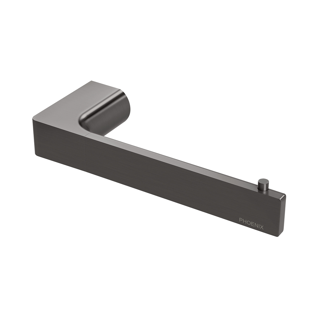 Phoenix Gloss Toilet Roll Holder Brushed Carbon