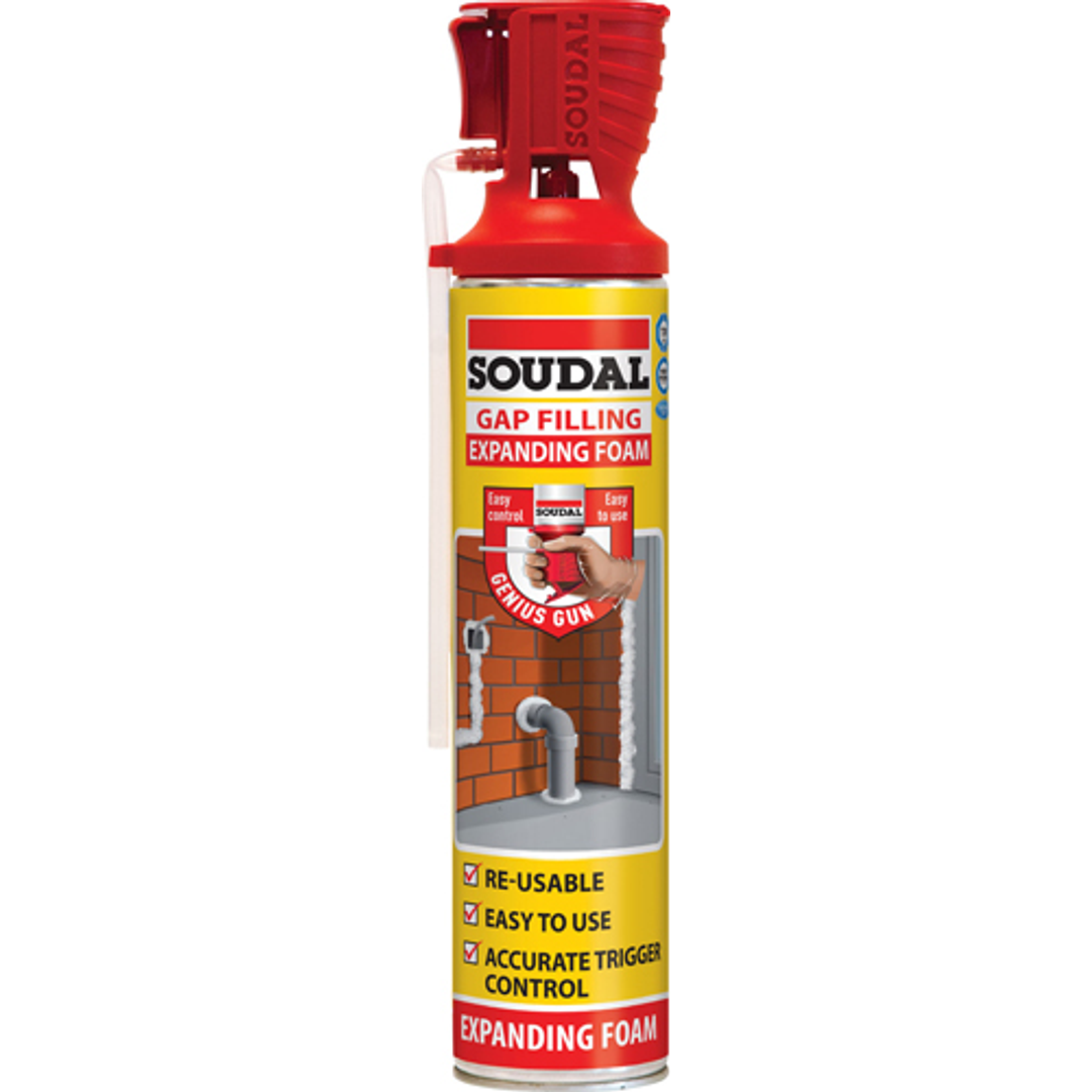 SOUDAL GENIUS GUN EXPANDING FOAM 750ML
