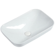 Zumi Goccia Basin 515X340X155Mm Gloss White With 40Mm Gloss White Pop Up Waste & Adaptor