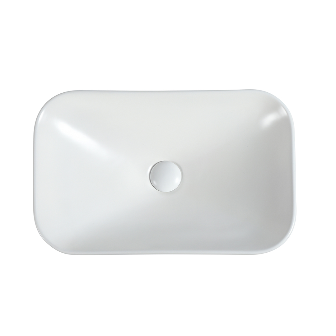 Zumi Goccia Basin 515X340X155Mm Matte White With 40Mm Matte White Pop Up Waste & Adaptor