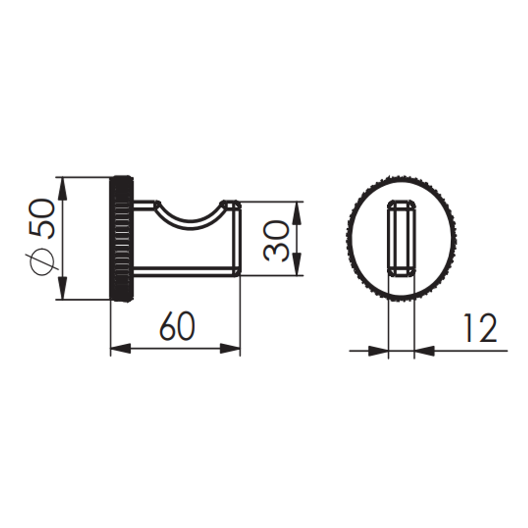 Greens Venza Robe Hook Pvd Brushed Brass