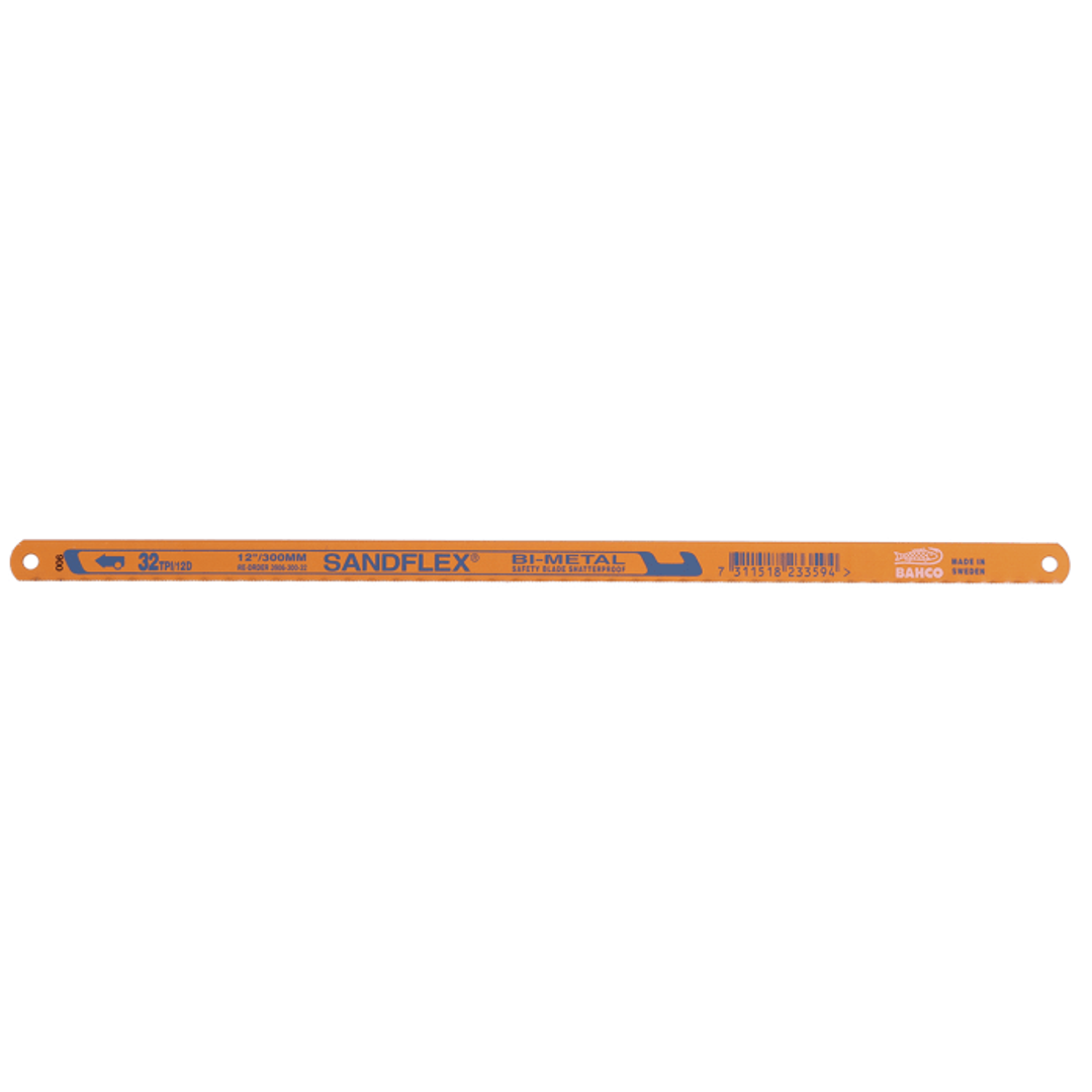 Hacksaw Blade Blue-Orange Bi-Metal Sandflex  18 Tpi