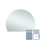 Thermogroup Hamilton D Shaped Polished Edge Mirror 1200x900mm - With Hangers and Demister