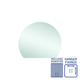 Thermogroup Hamilton D Shaped Polished Edge Mirror 1500x1100mm - With Hangers