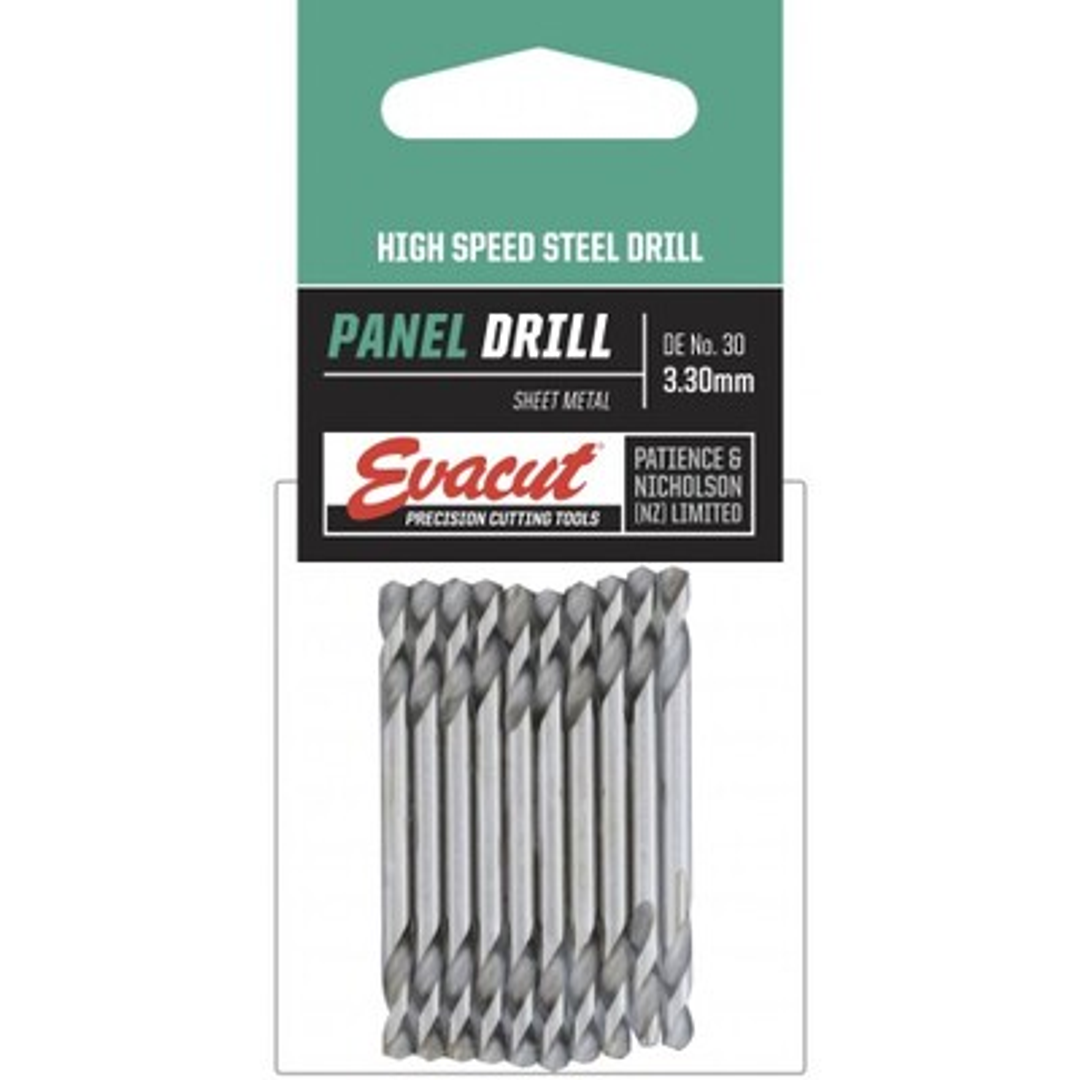 Panel Drill Hss De #30 54mm Pkt 10