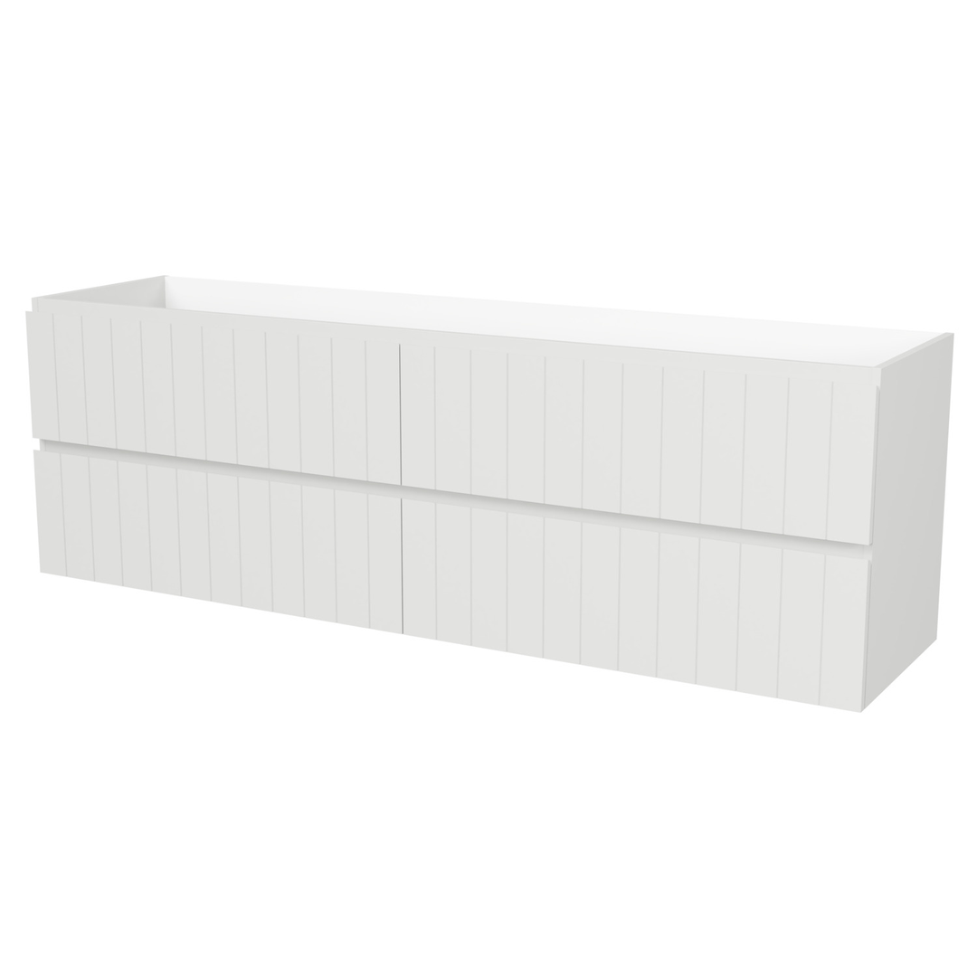 Timberline Henley Wall Hung Vanity 1800mm Double Bowl - Cabinet Only