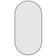Thermogroup Havana Pill Black Framed Mirror - 500X1000Mm