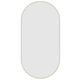 Thermogroup Havana Pill Gold Framed Mirror - 500X1000Mm - Includes Mirror Demister