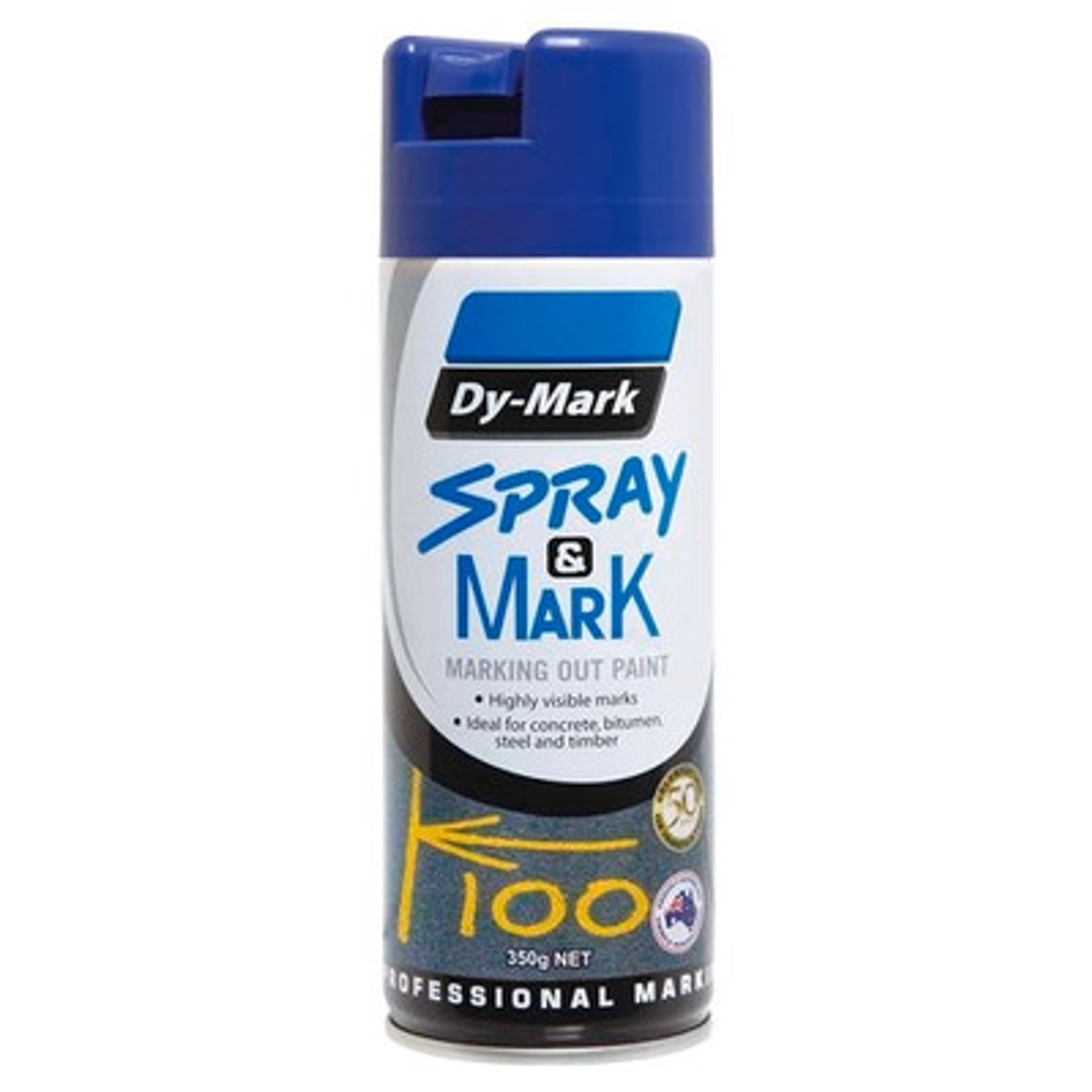 Spray & Mark Marking Paint Aerosol 350G  Blue