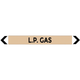 Pipe Marker Sticker (Med) Lpg Pipe Pack 10 400Mm X 27Mm