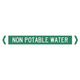 Pipe Marker Sticker (Med) Non Potable Water 10 Pack 400Mm X 27Mm